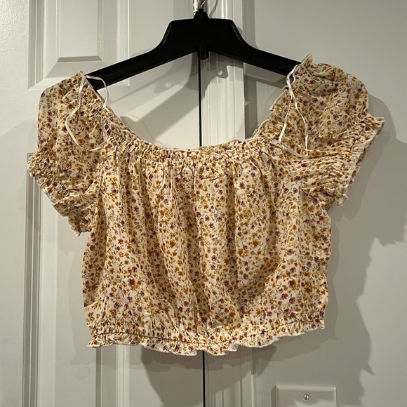 Ryleigh Crop - Pink Floral